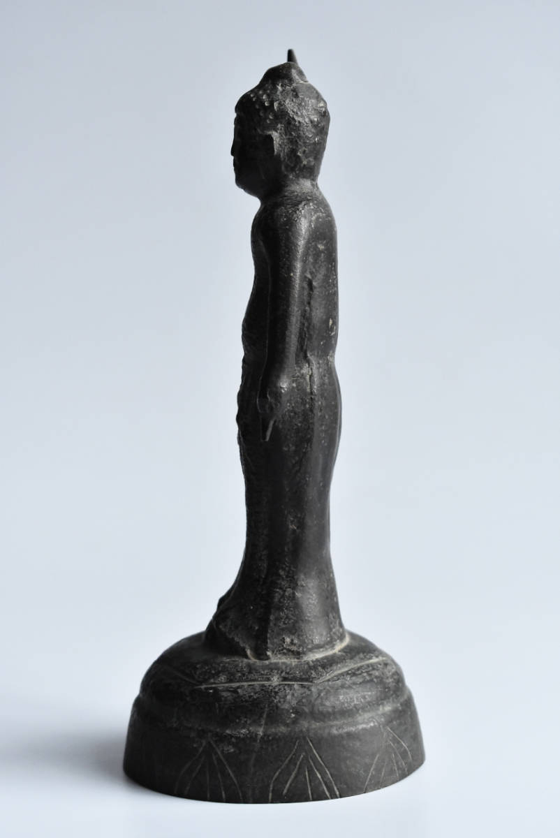 時代物 仏像 仏教美術 銅鍍金 銅製 竹河中国古美術 時代 観音菩薩 金銅
