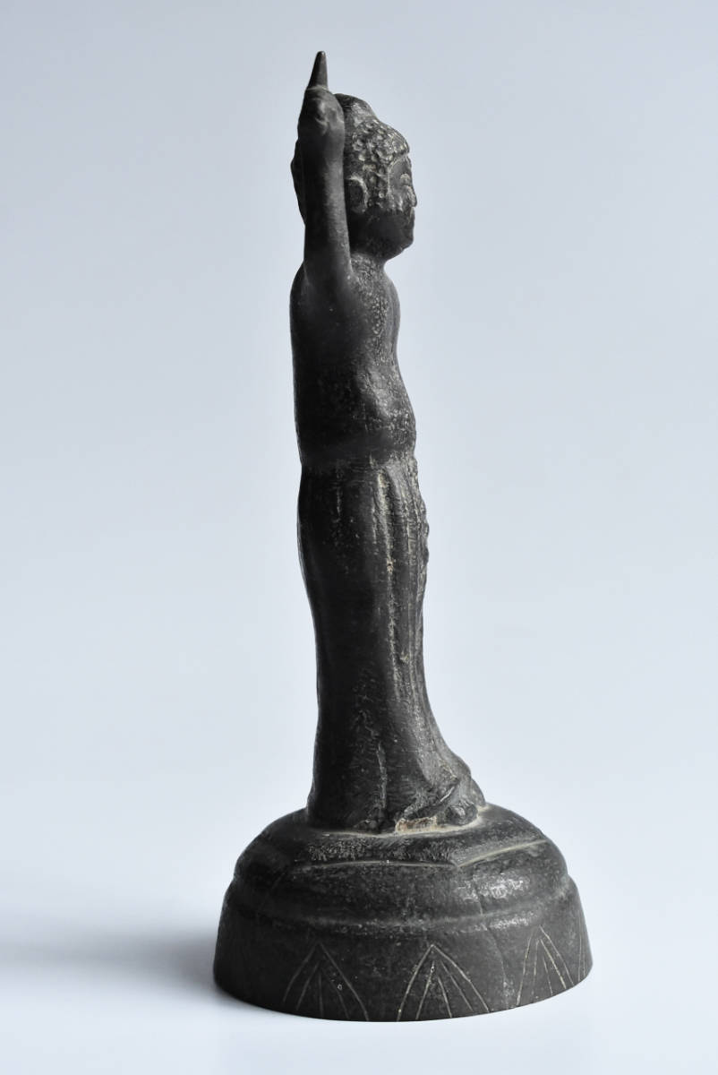 時代物 仏像 仏教美術 銅鍍金 銅製 竹河中国古美術 時代 観音菩薩 金銅