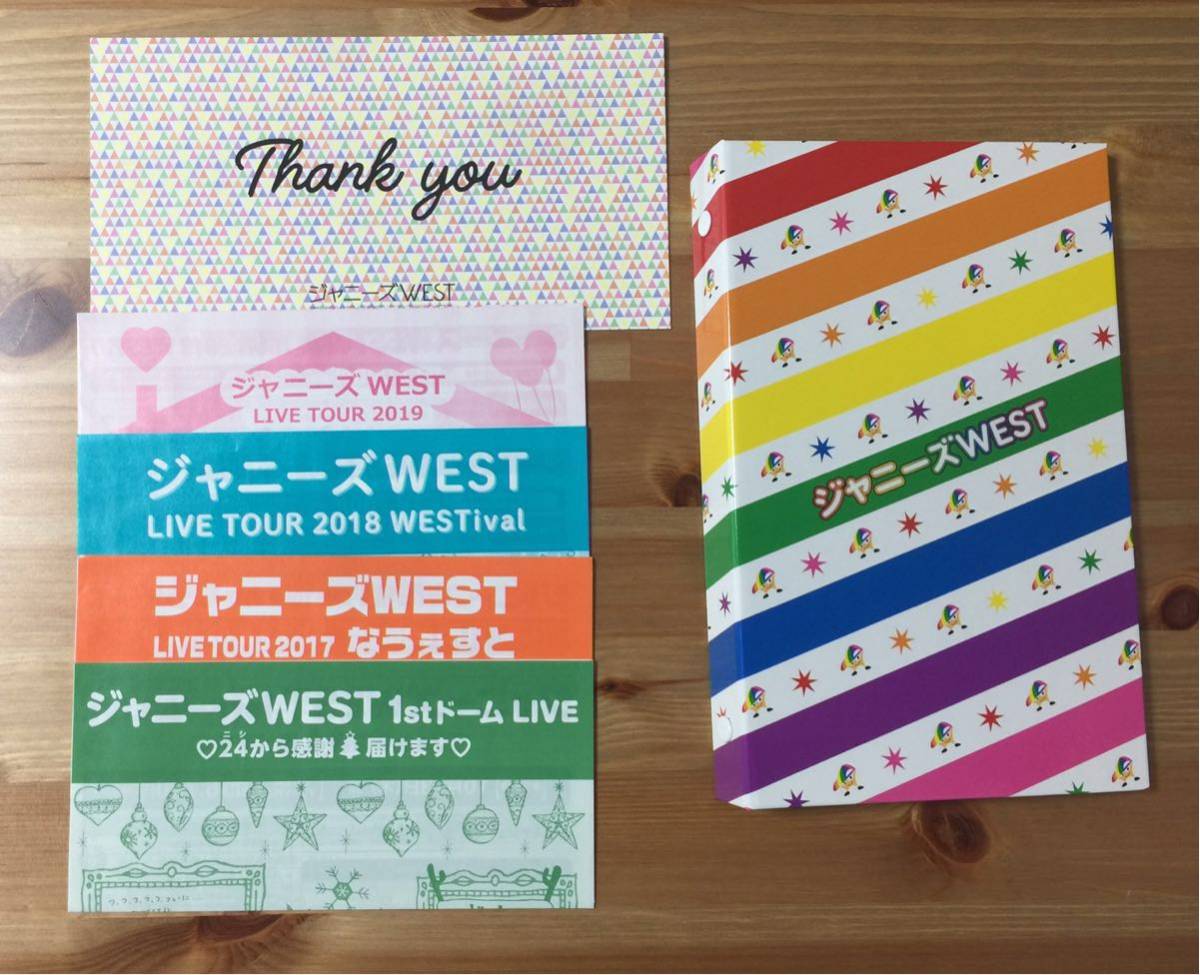 ジャニーズWEST ファンクラブ会報 VOL.1~13＆Thank youカード&コンサート案内4枚&会報フォルダ(WESTivalグッズ)/セット/送料無料_2