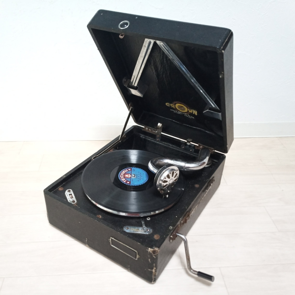 蓄音機 Yahoo!オークション : ポータブルバージョン レコード 