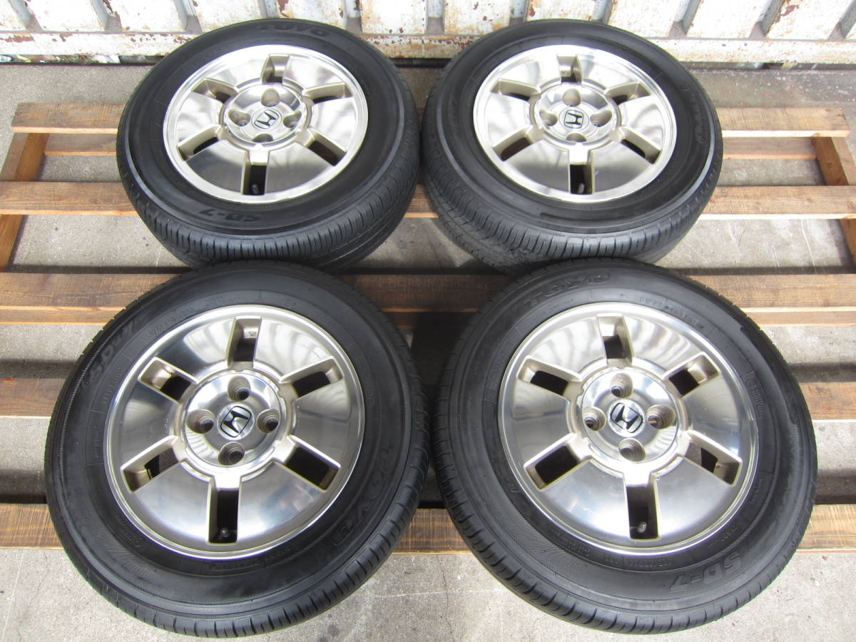 中古アルミ15x5.5 PCD100 MINI純正4本セット 4本セット 純正アルミ