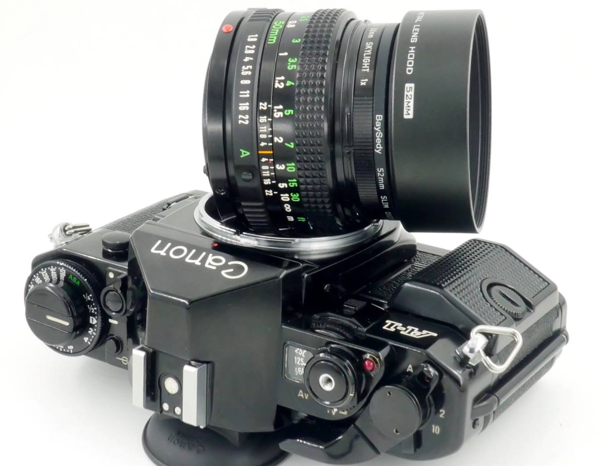 Canon A-1 50mm Film Camera NFD Classic with f⁄1.8 | Motor Drive f1.