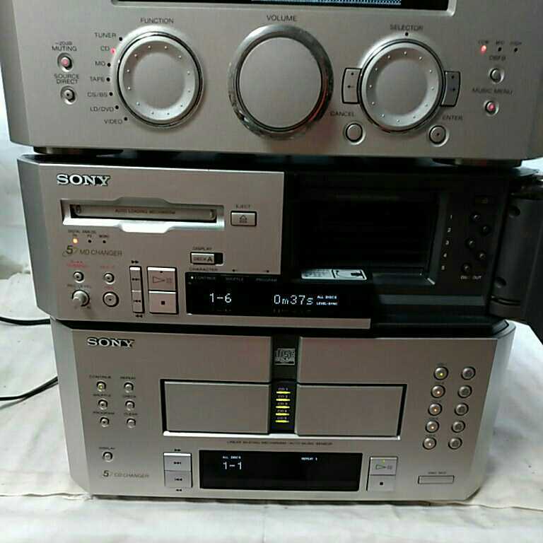 Sony ミニコンポ CDチェンジャー MDプレーヤー オーディオ機器 Sony ミニコンポ CDチェンジャー MDプレーヤー