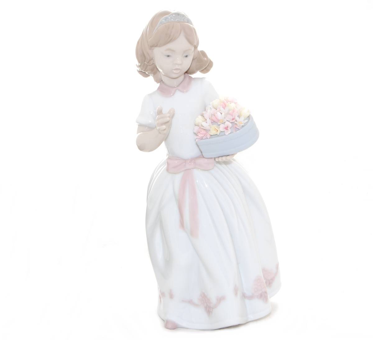 ◆極上美品!◆LLADRO リヤドロ 『大切なあなたへ』 No.6915 少女 花 女の子★絶版品!! かなり貴重!!★フィギュリン LIADRO リアドロ
