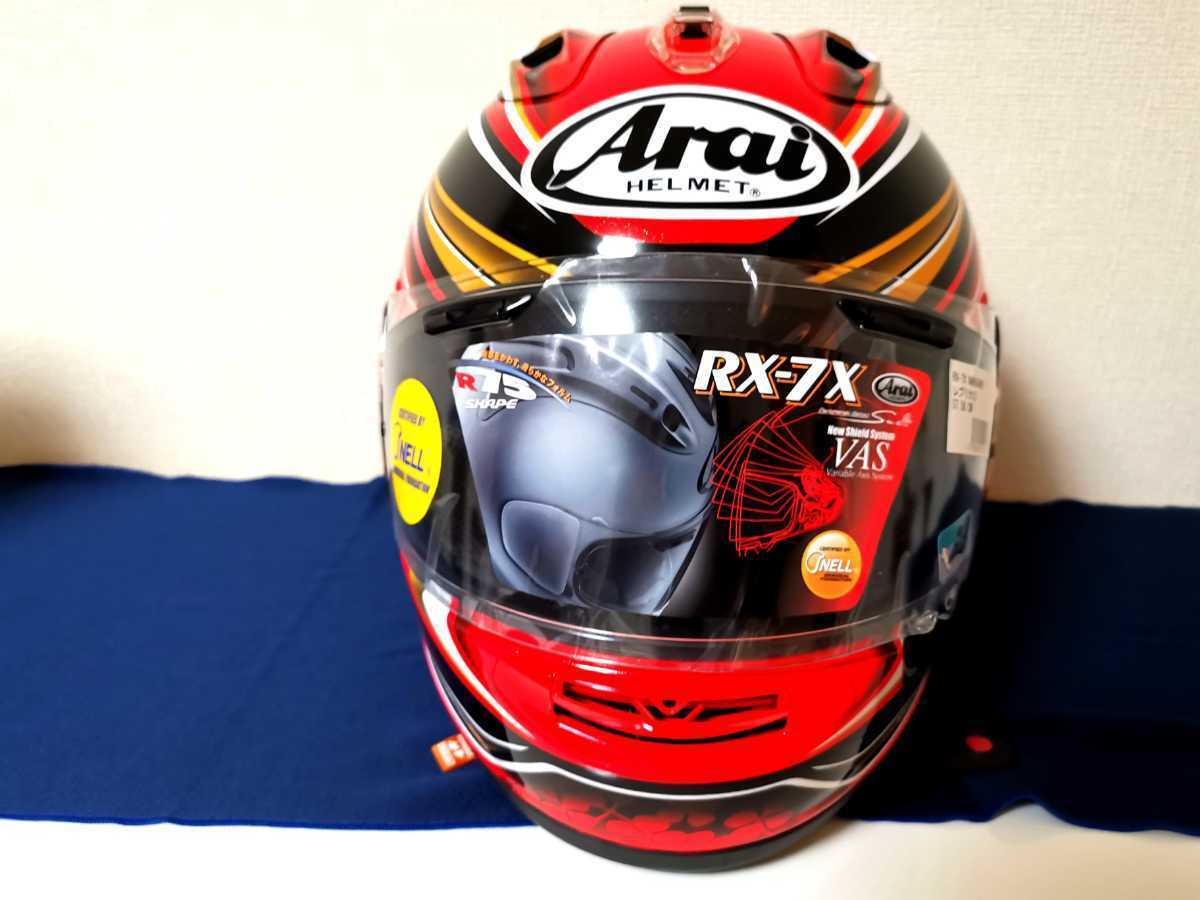 アライ Arai RX-7X ナカガミ 中上貴晶 NAKAGAMI GP シールド未使用