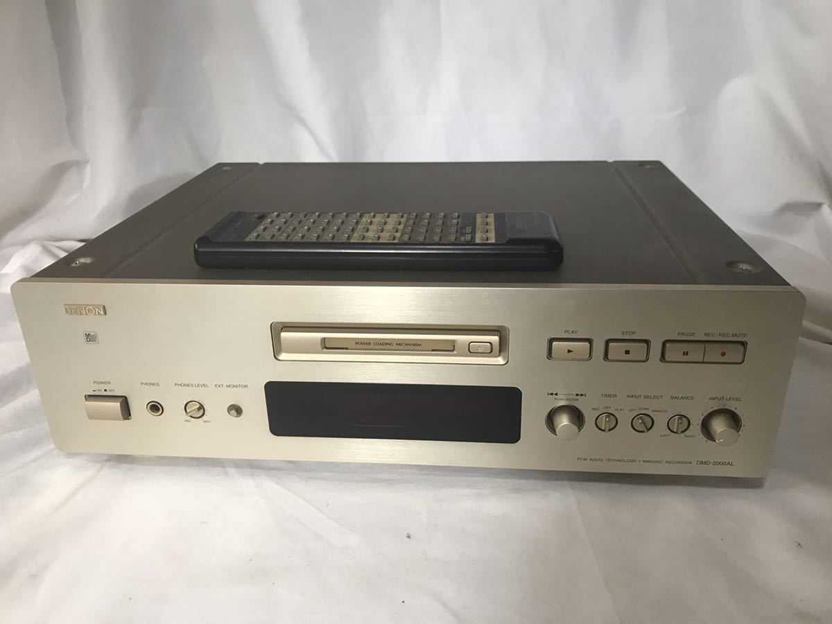 DENON デノン DMD-2000AL MDプレーヤー ジャンク リモコン付き DENON デノン DMD-2000AL MDプレーヤー ジャンク リモコン付き DENON