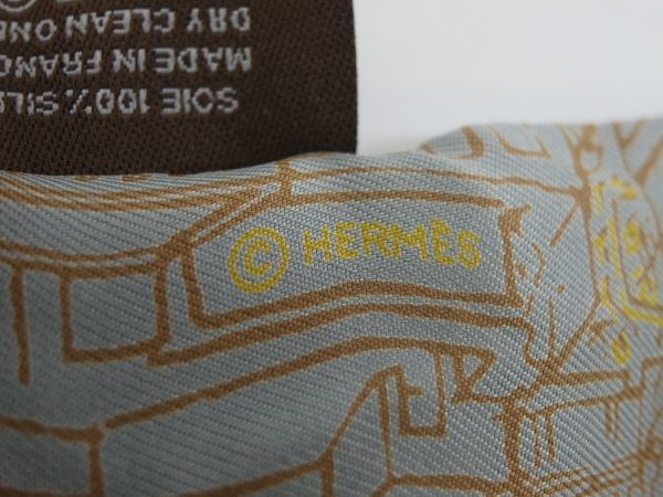 G119-S10-524◎ Hermes エルメス ツイリー スカーフ L