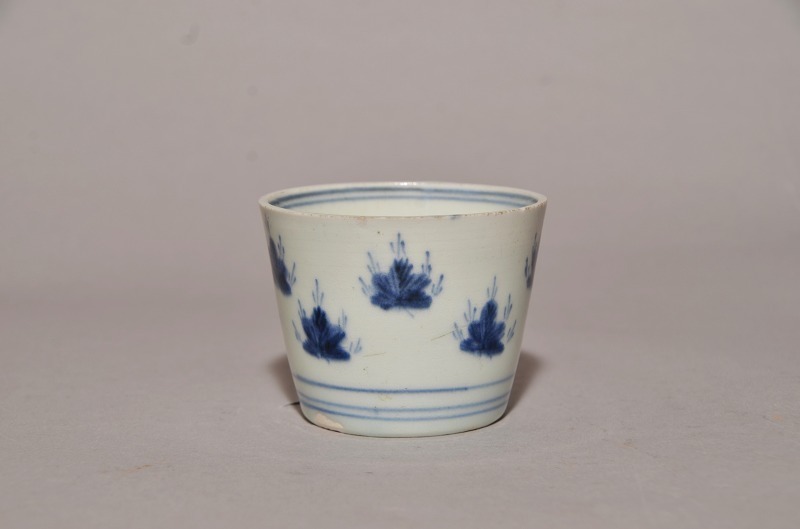 古伊万里 染付 若松文 そば猪口 蕎麦猪口 工芸品 時代箱 』○ 『 ○