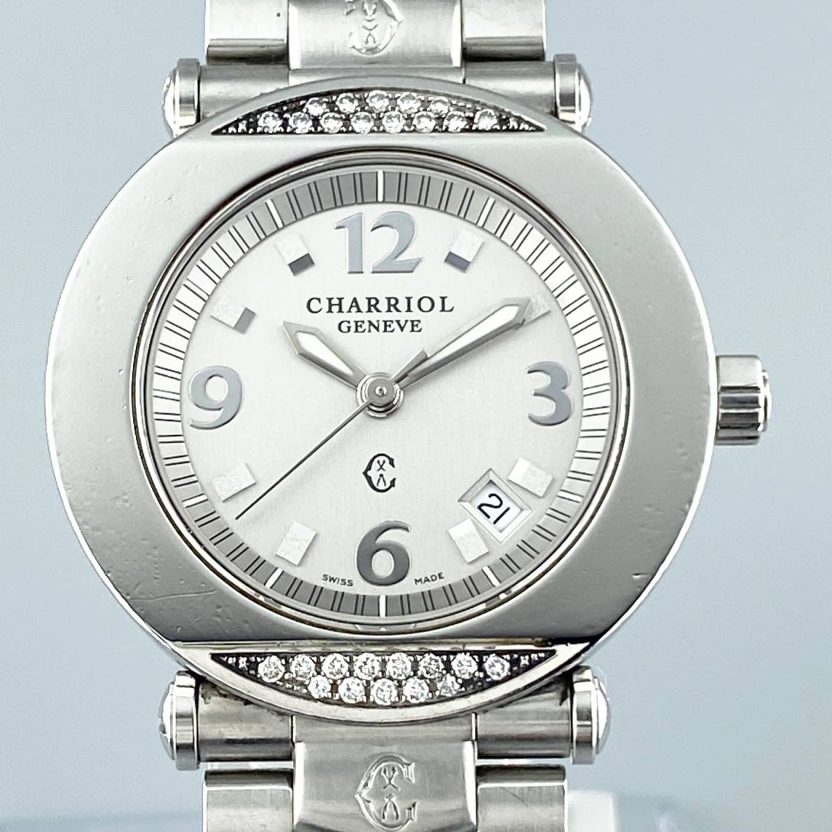 1円～】CHARRIOL シャリオール 腕時計 メンズ ダイヤベゼル Ref.CCR30D