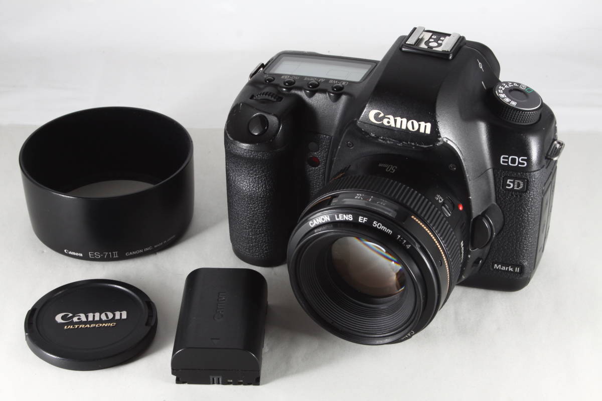 ☆良品☆ Canon EOS 5D MarkⅡ EF 50mm F1.4 USM ☆完動品