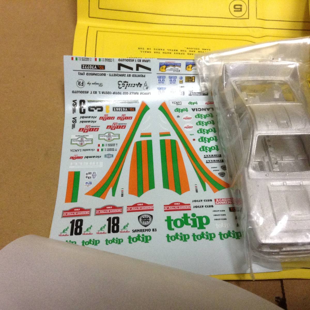 中古】RACING43 1/43 LANCIA 037 EV.1 TOTIP n'3&18 1983 ランチア kit
