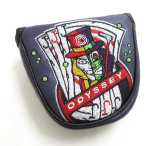 人気定番，大人気 オデッセイ 本革 マレット 中 No 3 Jacks パターカバー ODYSSEY ノー3ジャックス 紫 パープル 数量限定 USモデル(パター用)｜売買されたオークション情報、yahooの商品情報をアーカイブ公開 - オー ヘッドカバー