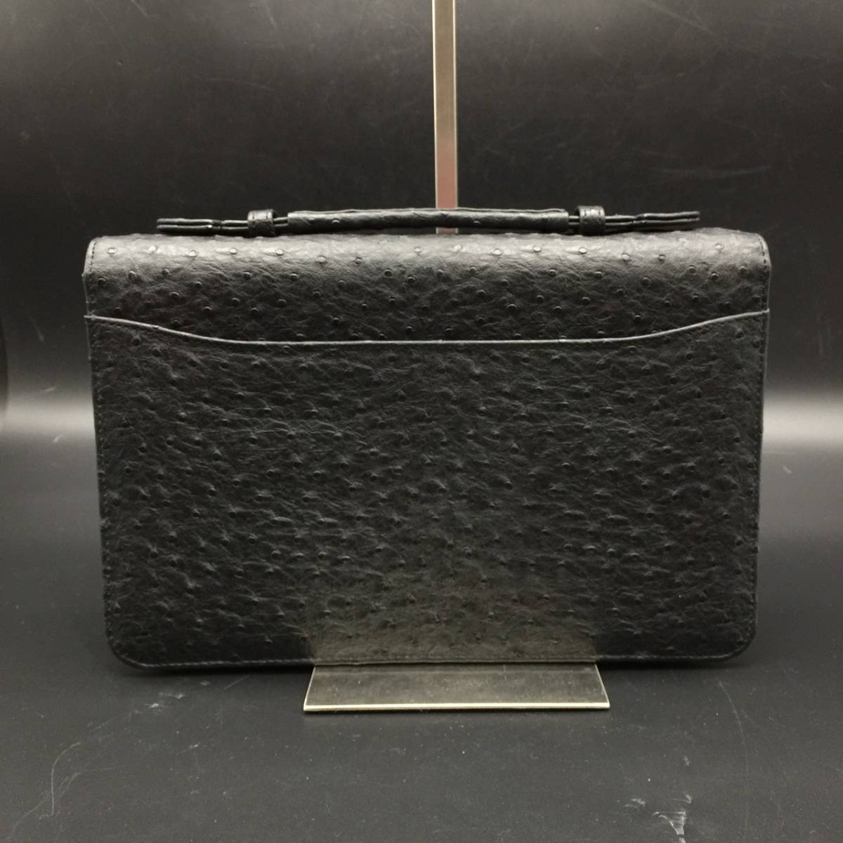 SD1017-110-22 オーストリッチ LA BORSA OSTRICH セカンドバッグ