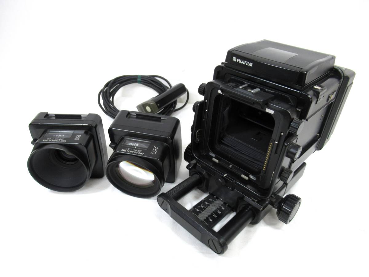 (動作品)中判FUJI GX680+FUJINON 100mm f4 付属品 FUJI/フジ】③⑥/GX680/1120040/EBC FUJINON 150mm 1:4.5/250mm 1:5.6