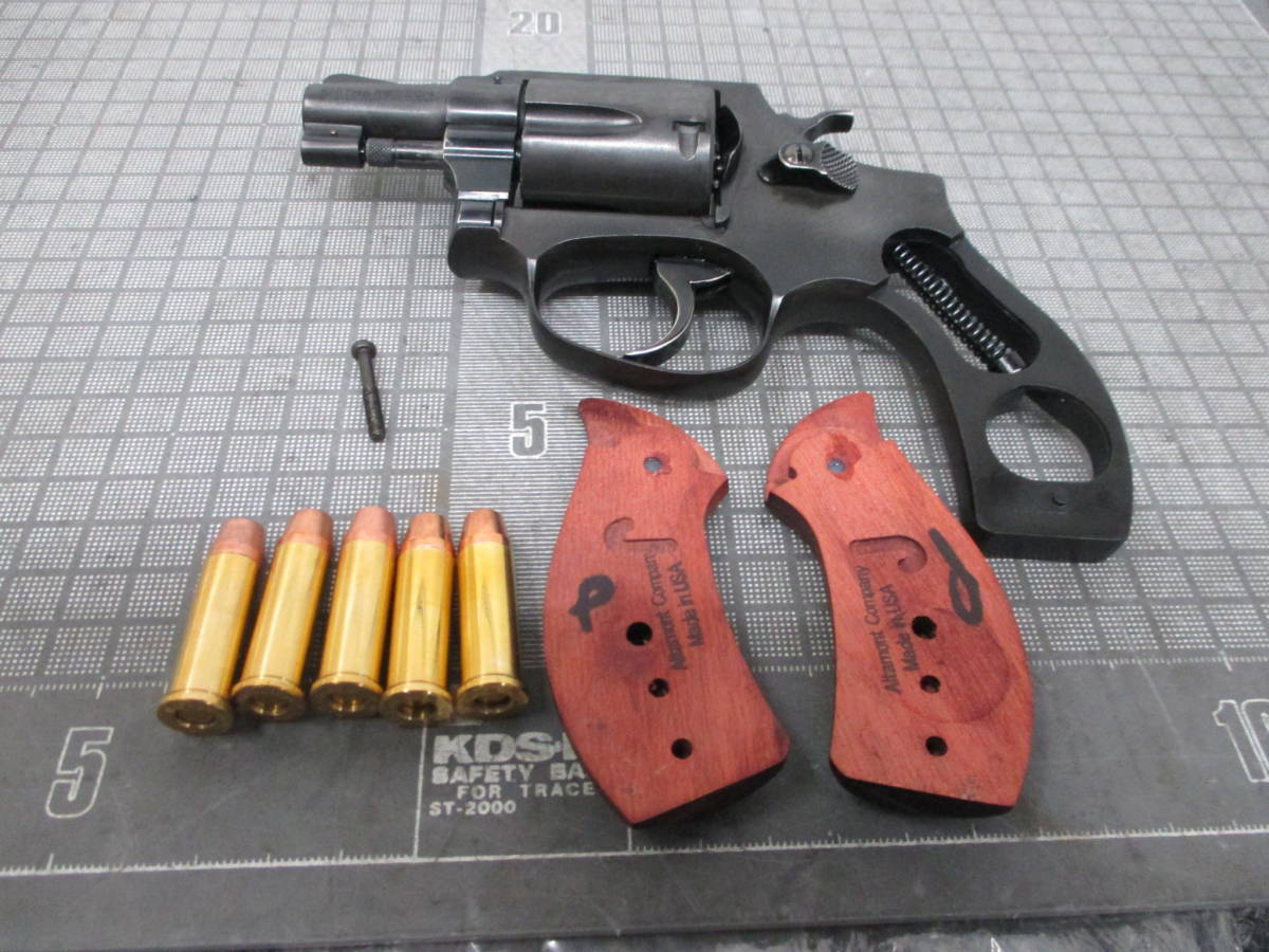 コクサイ 38 S&W SPL 木製グリップ 美品 モデルガン メンテナンス前提 838