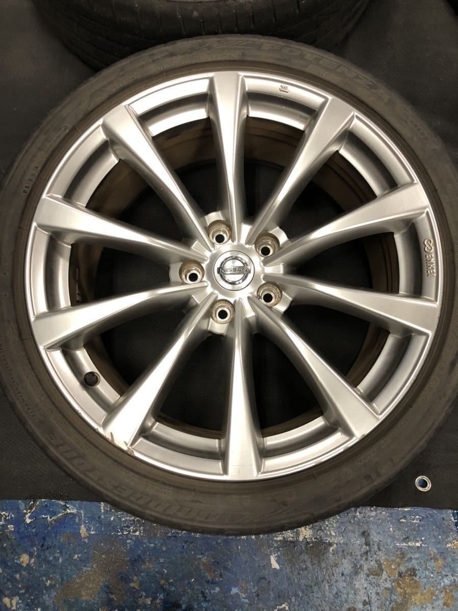 スカイライン v36クーペ 純正19インチホイール 日産純正(NISSAN) V36 