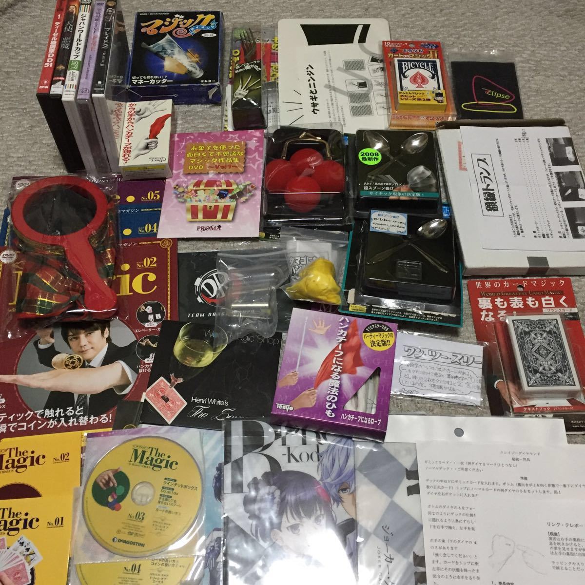 在庫一掃 マジック 手品 雑貨 DVD ☆ テンヨー ディアゴスティーニ UGM 