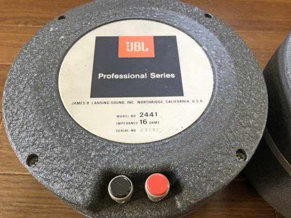 □□JBL 2441 16 ドライバーユニットペア(2328 スロート/2350 ホーン