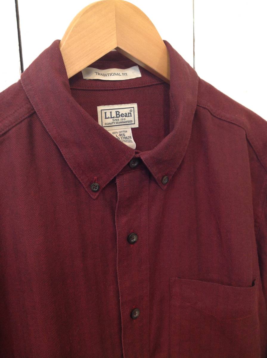 Ll Bean エルエルビーン コットン長袖シャツ フランネルシャツ ネルシャツ メンズl 大きめ 赤茶色 良品綺麗 Lサイズ 売買されたオークション情報 Yahooの商品情報をアーカイブ公開 オークファン Aucfan Com