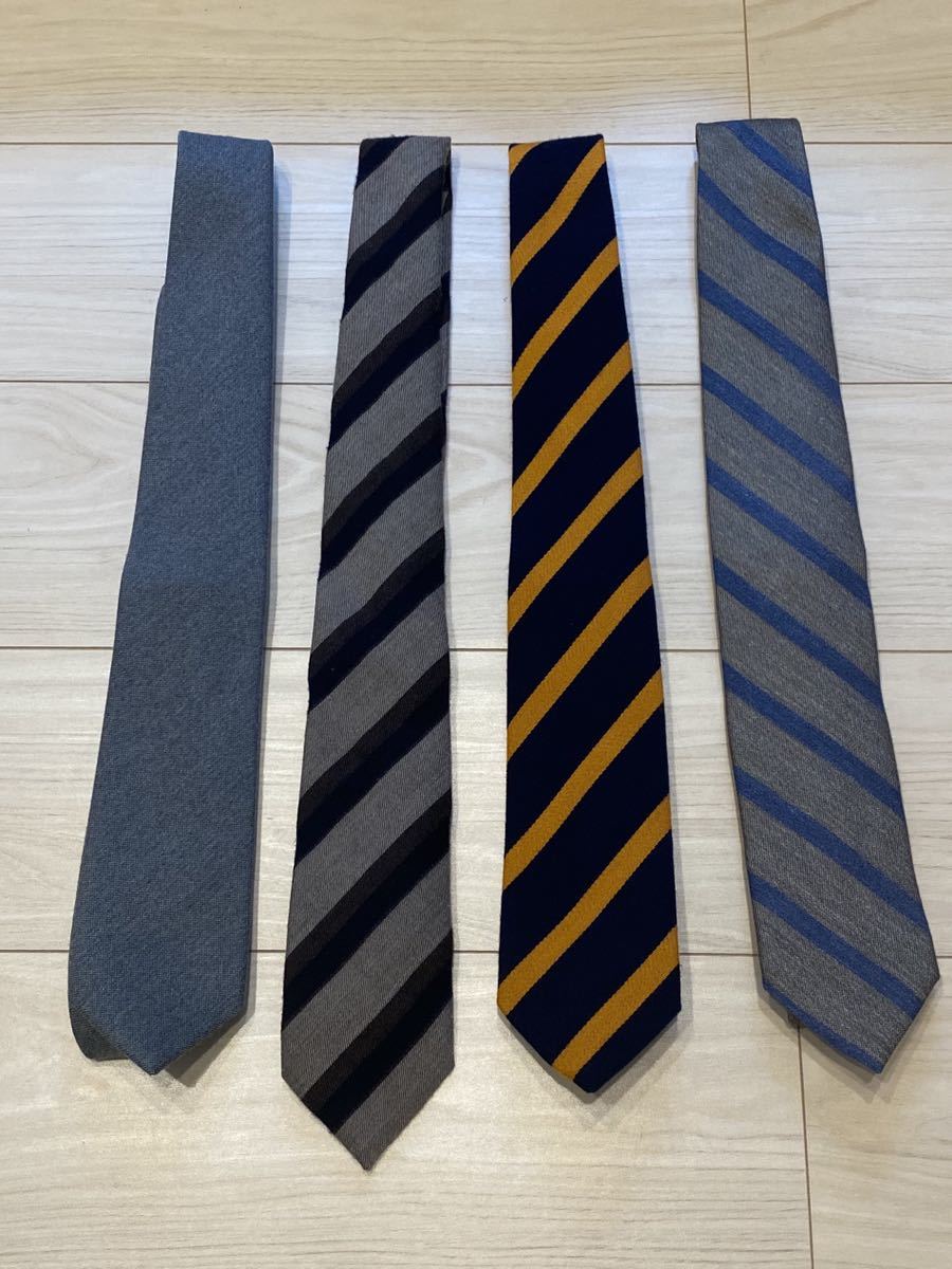 インポートネクタイ4本バルクセールス　1円からの売り切り　nickymilano breuer unitedarrows persnality milano