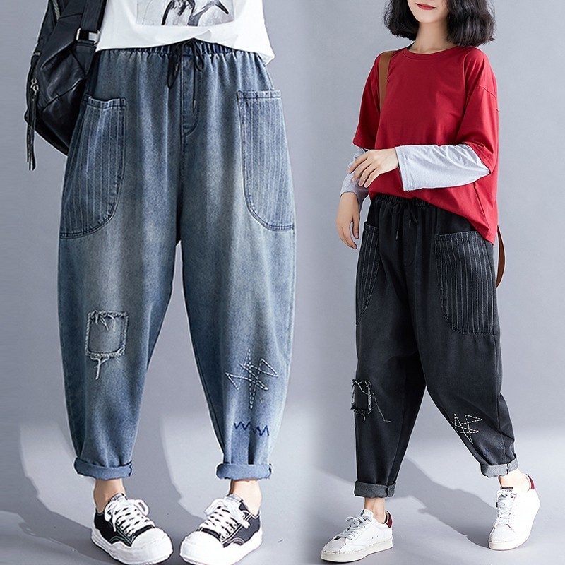 レディース デニムパンツ ジーンズ デニムテーパードパンツ サルエルパンツ ゆったり カジュアル ジョガーパンツ 九分丈 ブルー サルエルパンツ 売買されたオークション情報 Yahooの商品情報をアーカイブ公開 オークファン Aucfan Com