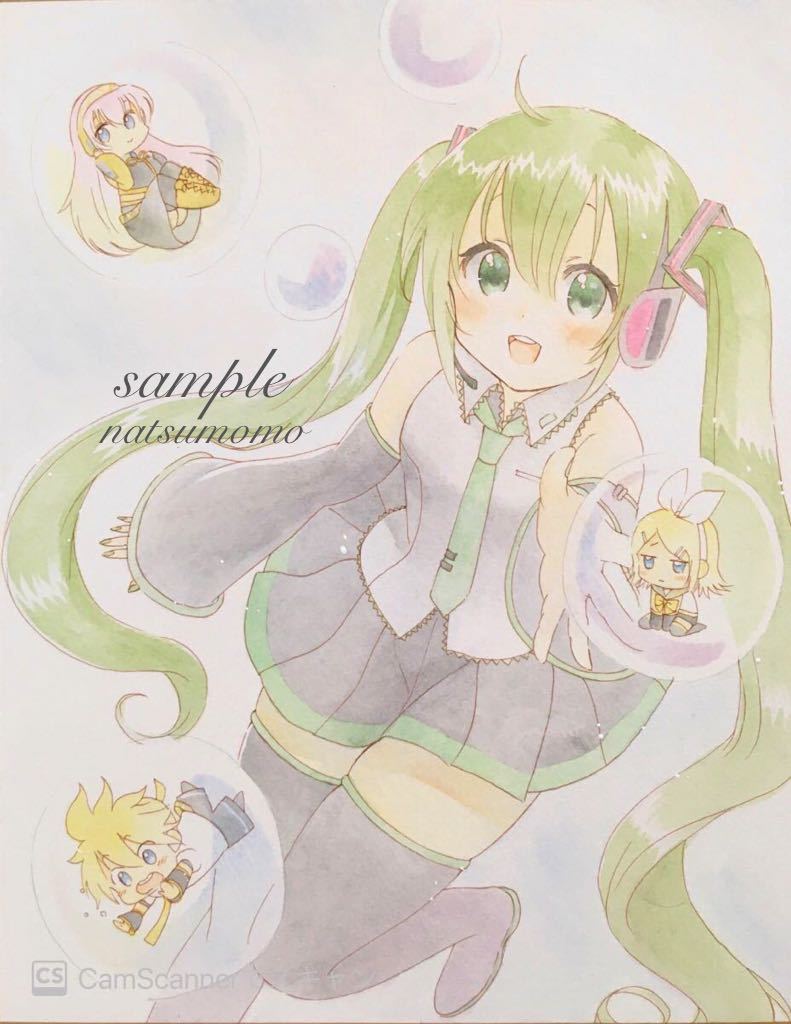 手描きイラスト 初音ミク シャボン玉 25 19 手描きイラスト 売買されたオークション情報 Yahooの商品情報をアーカイブ公開 オークファン Aucfan Com