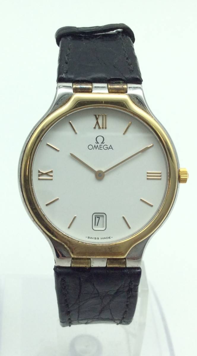 C124◎【QZ/不動】OMEGA オメガ DE VILLE デビル 196.0310 メンズ