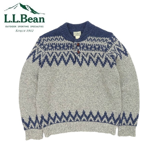 得価，セール L.L.Bean ネイティブ ノルディック柄 100% LAMB'S WOOL セーター size L エルエルビーン(男性用)｜売買されたオークション情報、yahooの商品情報をアーカイブ公開 - オークファン 男性用