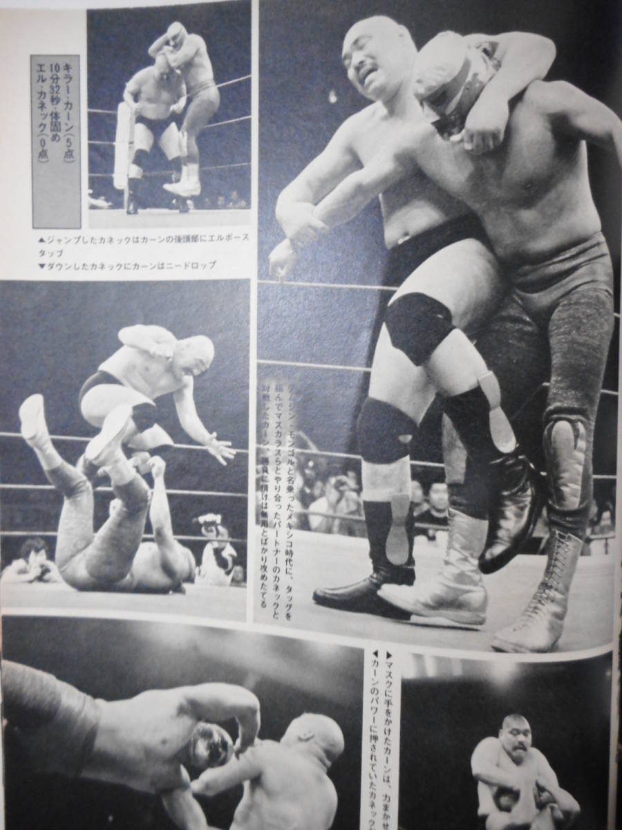 月刊プロレス緊急増刊 1983年IWGP総集号 カネックVSアンドレ・ザ