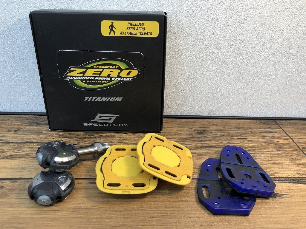 送料無料 スピードプレイ SPEEDPLAY ゼロ チタニウム ZERO TITANIUM ペダル 黒 クリートカバー使用感有り 50mm [ビチアモーレ パーツ館]