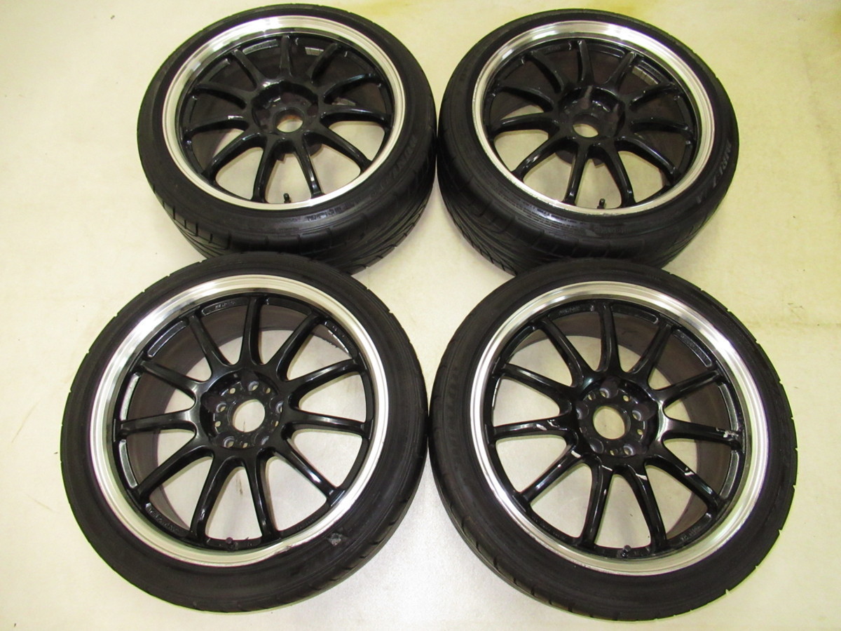 最新作，定番 1円スタート ランエボサイズ WORK EMOTION 11F 8.5J-18 off+31 pcd114.3/5H DUNLOP DIREZZA DZ101 225/40R18 タイヤ付き4本(ラジアルタイヤ)｜売買されたオークション情報、yahooの商品情報をアーカイブ公開 - オー 5穴