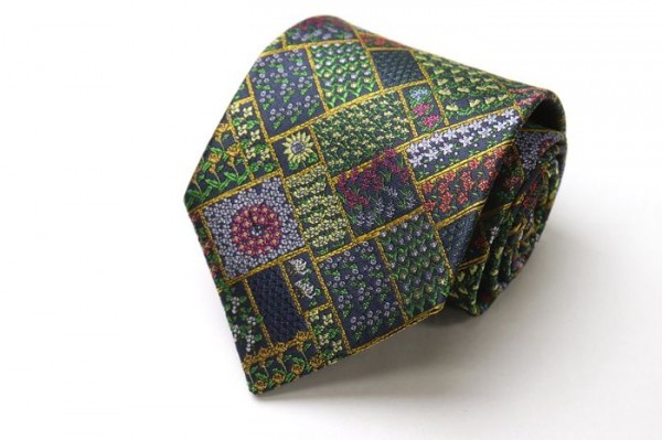 超美品 銀座TAYA オーバー10 OVER-TEN マルチフラワー刺繍 銀座田屋 上質高級生地 ネクタイ 伝統