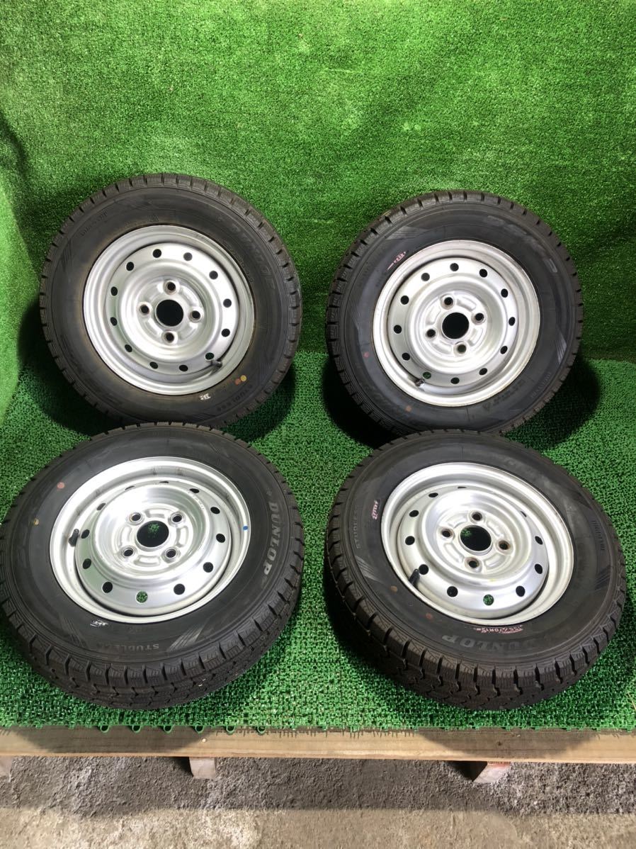 ダンロップ 155⁄70R12 ☆2015年製 75Q DSX-2 中古 スタッドレス 0