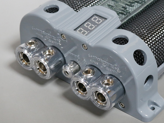 即納】キャパシタ 30F パワーアンプ ウーハー 蓄電器 12V車用 電解 30