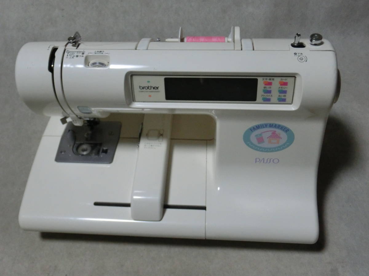送料無料，正規品 brother ブラザー コンピュータ刺しゅう専用ミシン FAMILY MARKER PASSO ZZ4-B212 タッチパネル 電源OK(ブラザー)｜売買されたオークション情報、yahooの商品情報をアーカイブ公開 - オークファン ブラザー