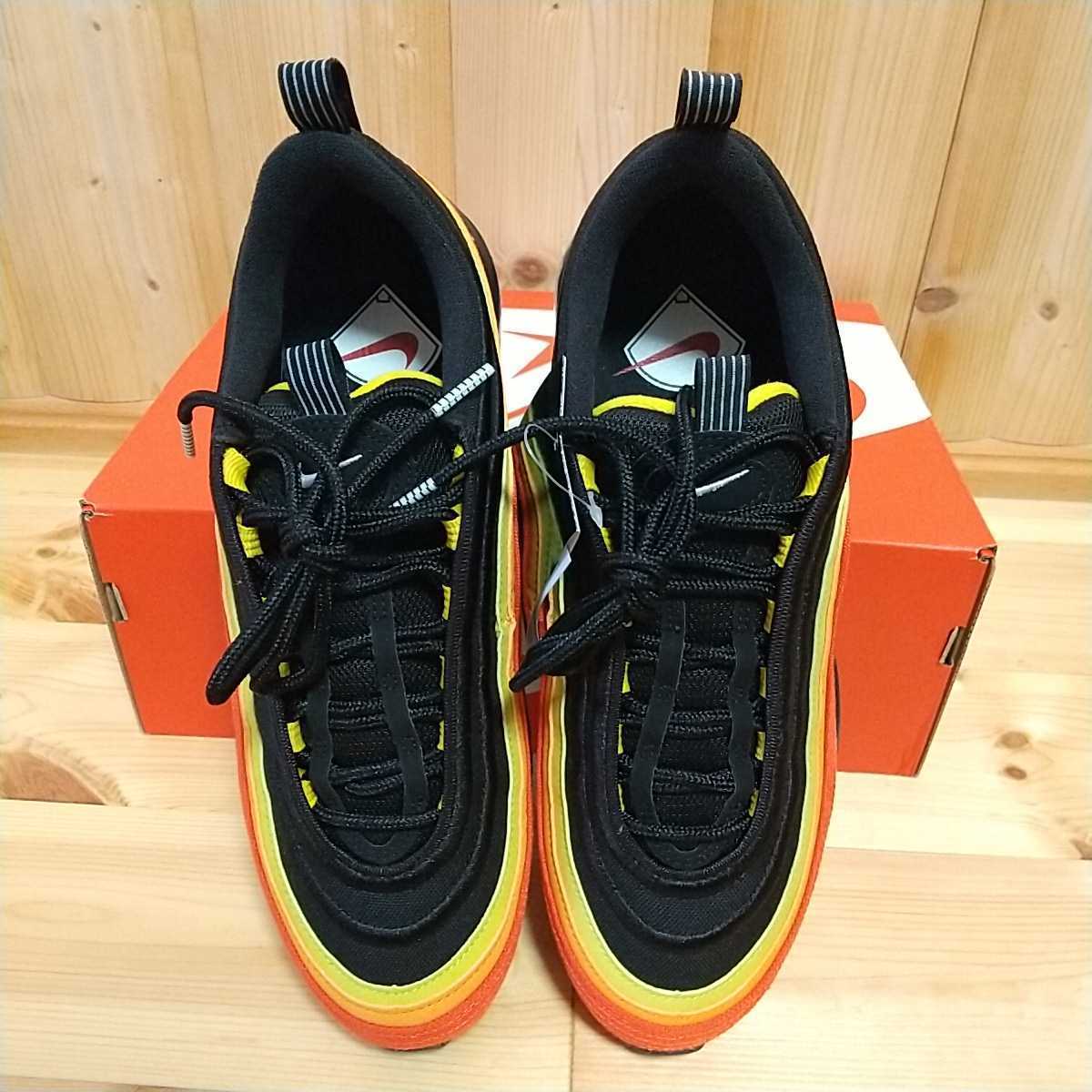 28cm 新品正規品 NIKE AIR MAX 97 QS BLACK/WHITE-CHILE RED-MAGMA 