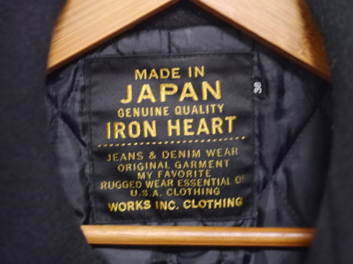 アイアンハートIRON HEART 撥水加工 Pコート ピーコート メンズ 美品