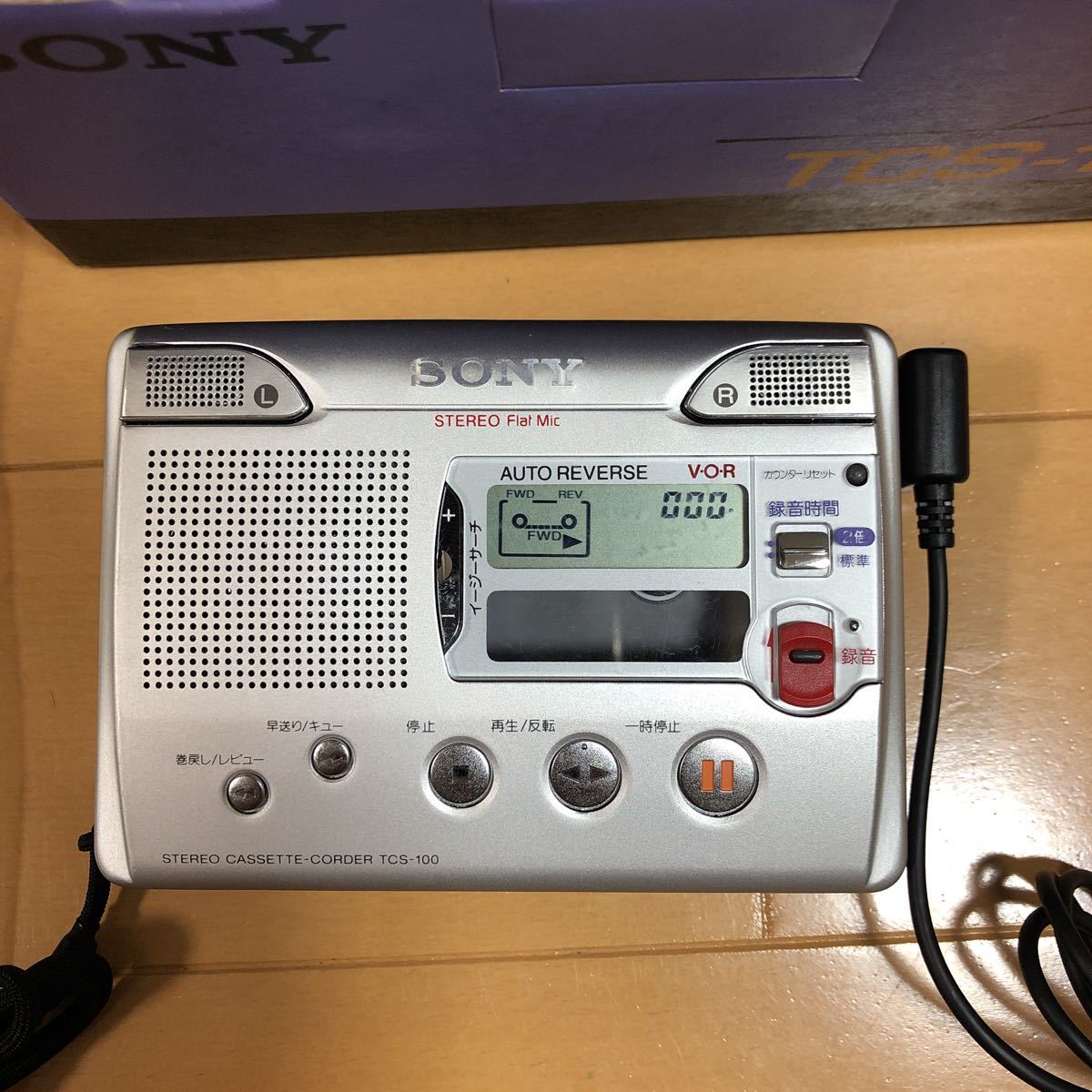 即決 動作確認済 SONY カセットテープレコーダー TCS-100 ソニー