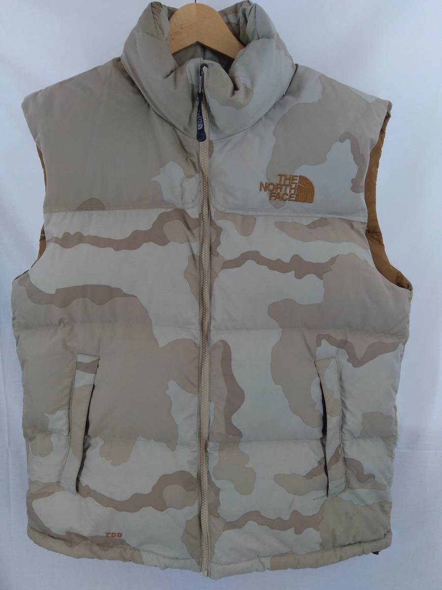 HOT，定番 THE NORTH FACE ザノースフェイス ダウンベスト ヌプシダウンベスト ND00490 迷彩柄 Lサイズ カモフラージュ メンズ 冬(ベスト)｜売買されたオークション情報、yahooの商品情報をアーカイブ公開 - 男性用