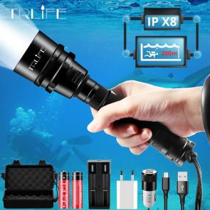 人気定番，品質保証 強力 超高輝度 5&times;T6 ダイビング 懐中電灯 ダイビング ライト トーチ 潜水 スキューバ 水中 防水 100ｍ 6500K(ライト)｜売買されたオークション情報、yahooの商品情報をアーカイブ公開 - オー ライト