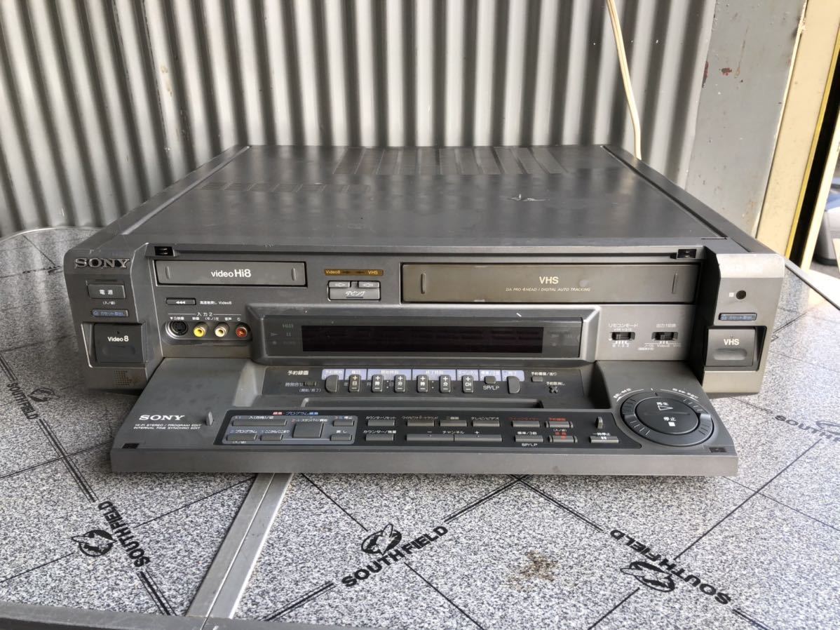 SONY WV-BW1 Hi8/VHSビデオデッキ。 ジャンク品_1