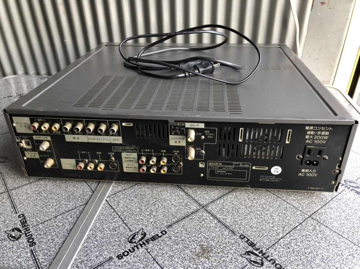 SONY WV-BW1 Hi8/VHSビデオデッキ。 ジャンク品_8