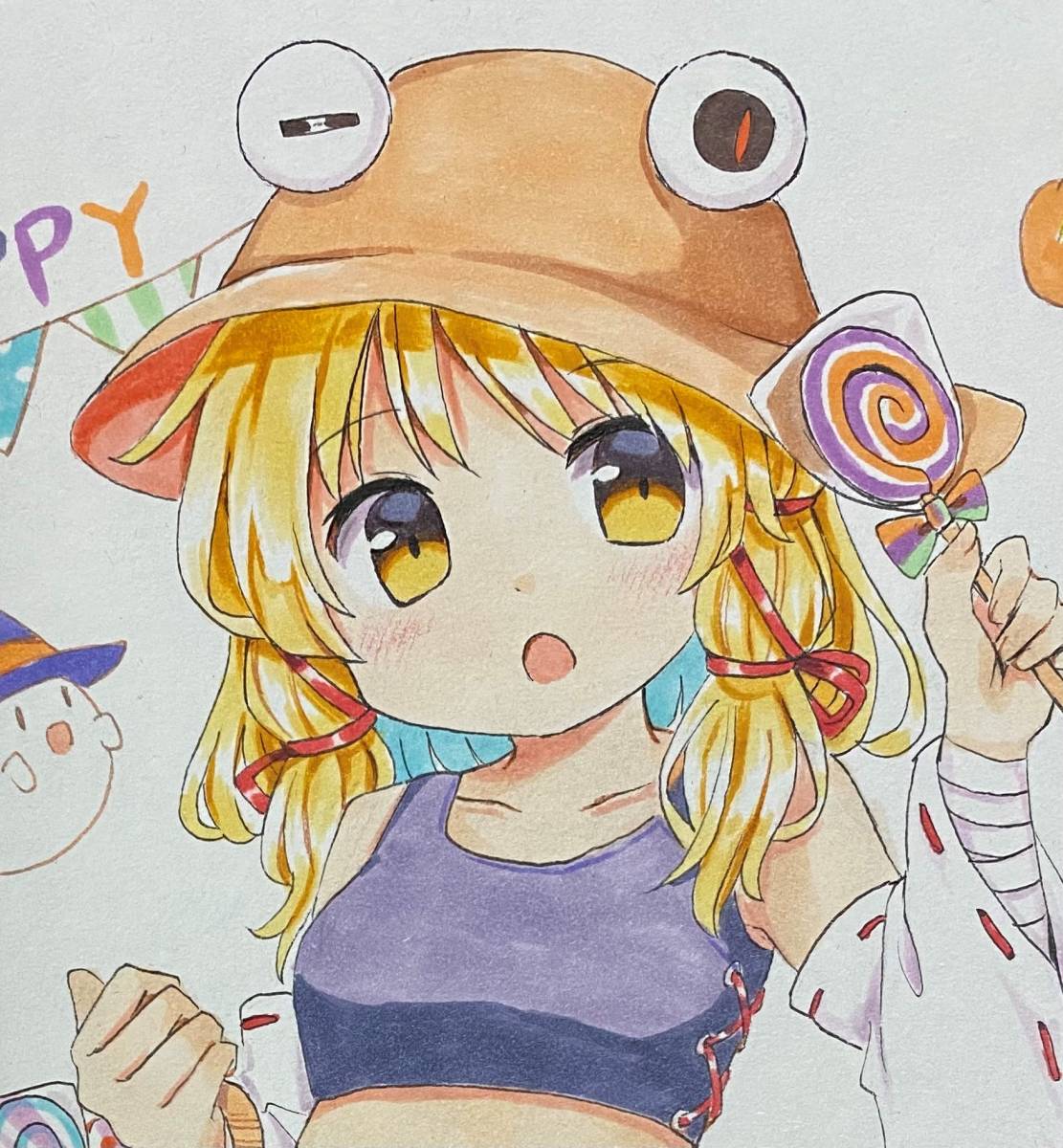 一点物 ハロウィン洩矢諏訪子イラスト フルカラー手描き 手描きイラスト 売買されたオークション情報 Yahooの商品情報をアーカイブ公開 オークファン Aucfan Com