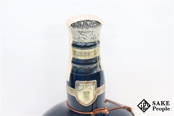 未開栓・箱付☆ロイヤルサルート21年 サファイア ウイスキー 青陶器