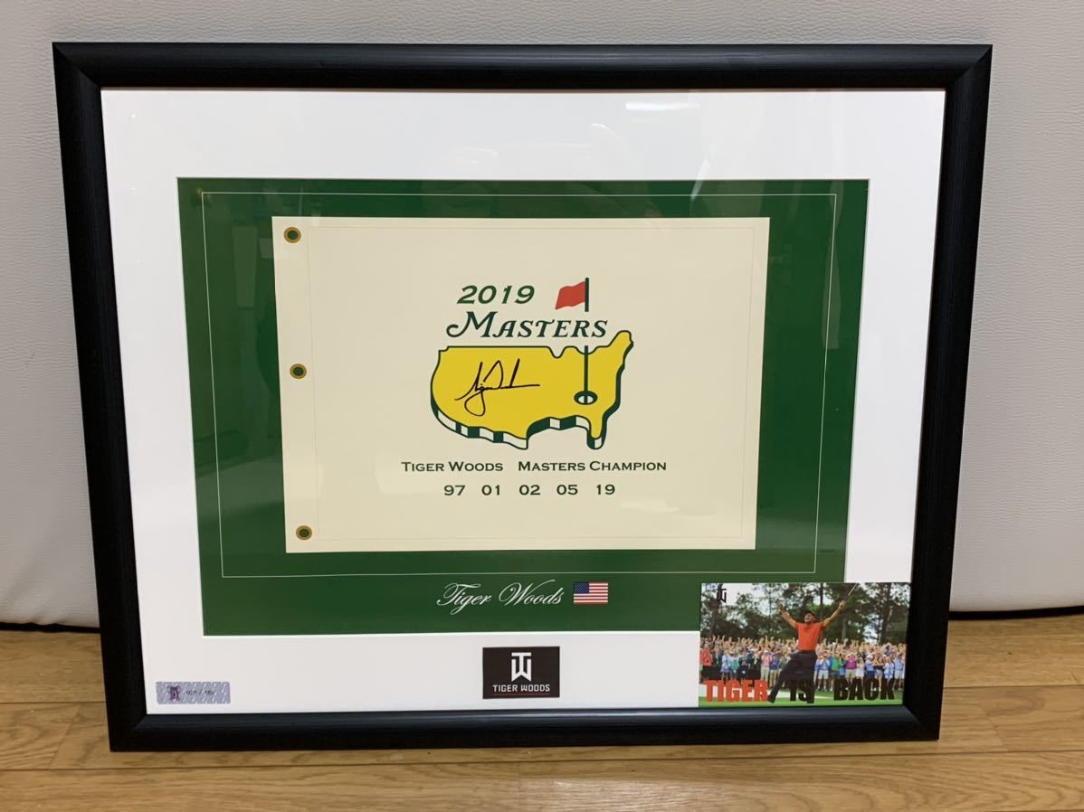 Tiger 0 タイガー・ウッズ タイガー・ウッズ直筆サイン入り2019年マスターズトーナメントピン PGAツアー Woods 2019マスターズサイン入りピンフラグ Masters 11年ぶりメジャー制覇 メモラビリア｜タイガーウッズ 米国 Signed Sports - タイガー・ウッズ直筆サイン入り2005 Win