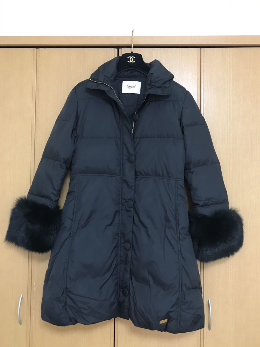 BLUGIRL BLUMARINE ダウンジャケット ファー付き BLUMARINE BLUGIRL 