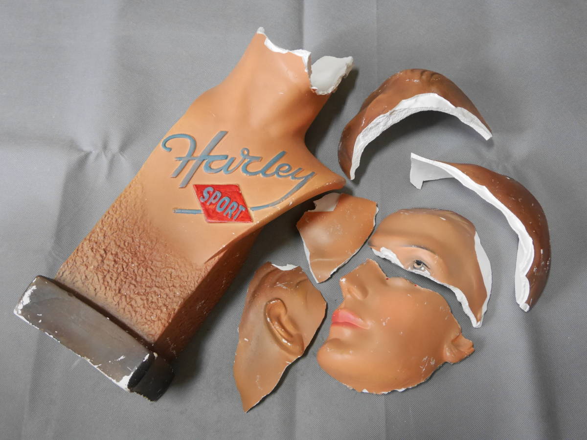 超激得，新品 50'S ハーレー 純正 ビンテージ マネキンヘッド 石膏 ディスプレー トルソー ジャンク パーツ ヘルメット ハーフ ジェット BUCO BELL ベル(その他)｜売買されたオークション情報、yahooの商品 その他