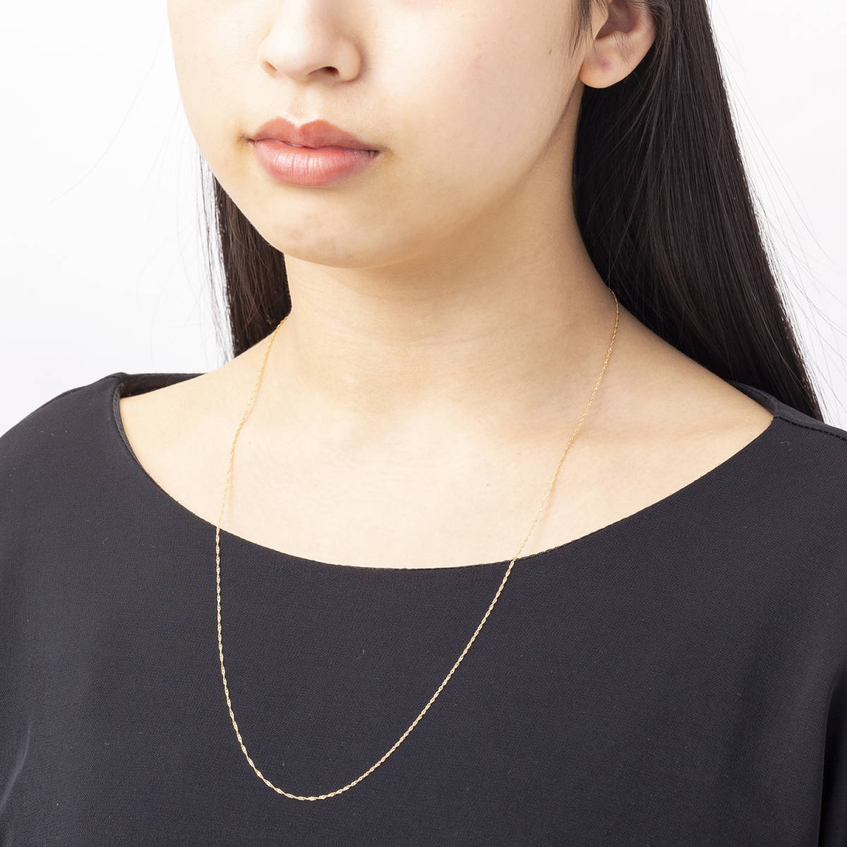 18金/K18刻印有り】60cm/スクリューネックレスチェーン 【公式通販】