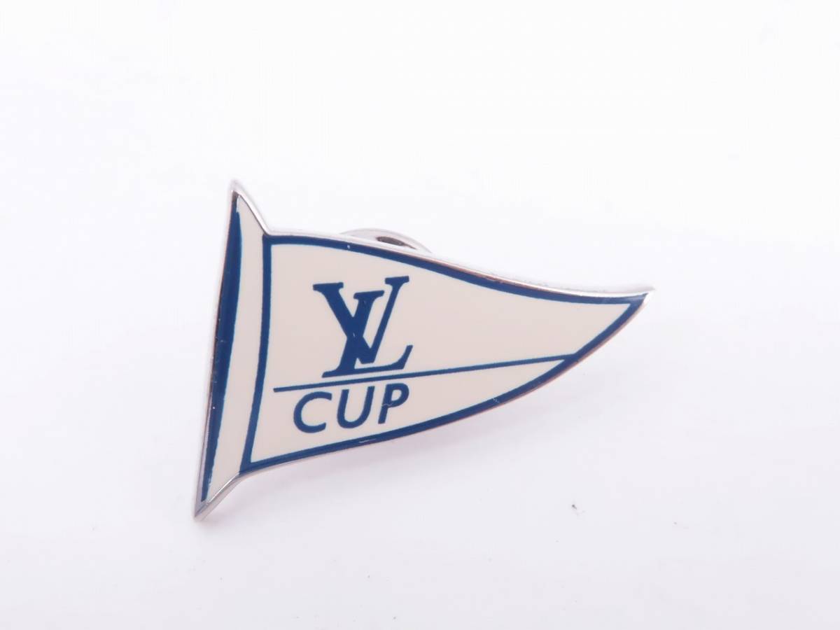 LOUIS VUITTON ルイヴィトン LVCUP ピンバッチ 未使用 ルイ ヴィトン LOUIS VUITTON CUP 白 ピンバッジ/ピンズ