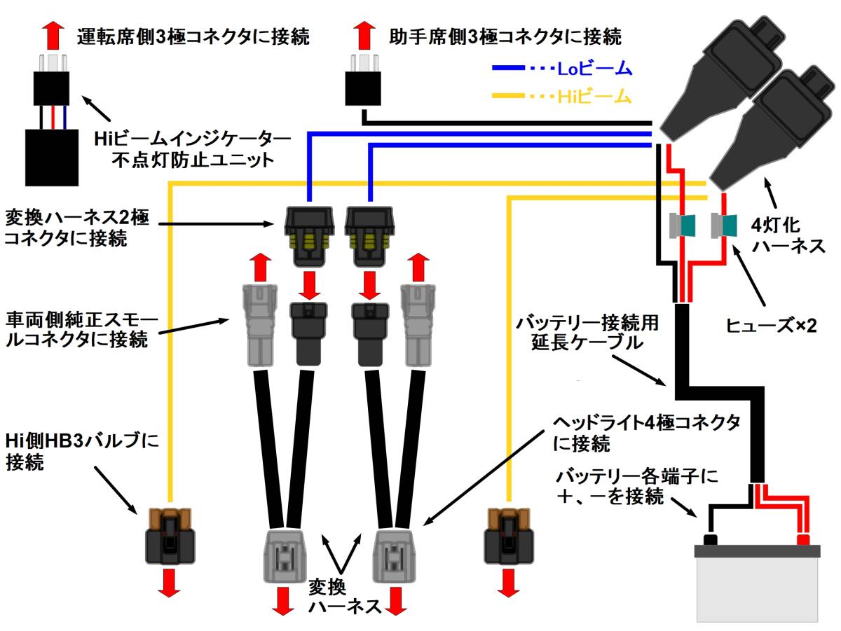 HIACE(ハイエース)KDH/TRH(200系)1/2/3/4/5型/ハロゲン(H4)ヘッド